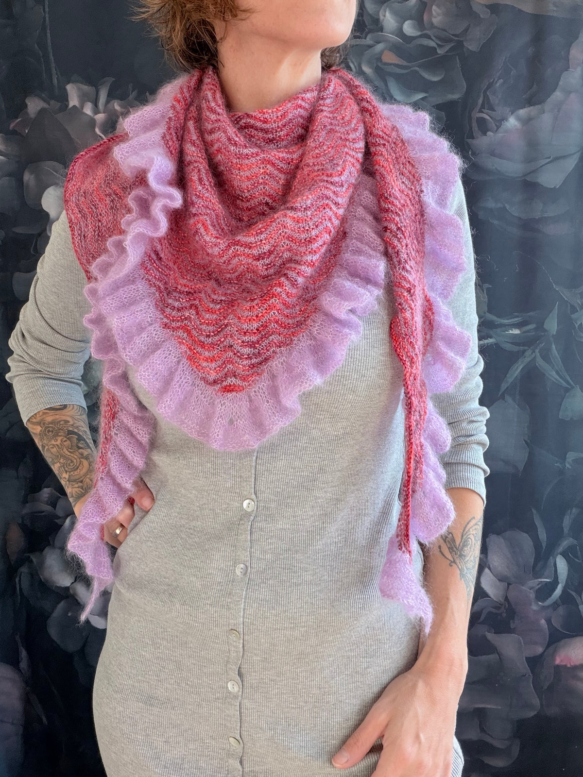 Ruffle Puffle Waves Shawl Anleitung